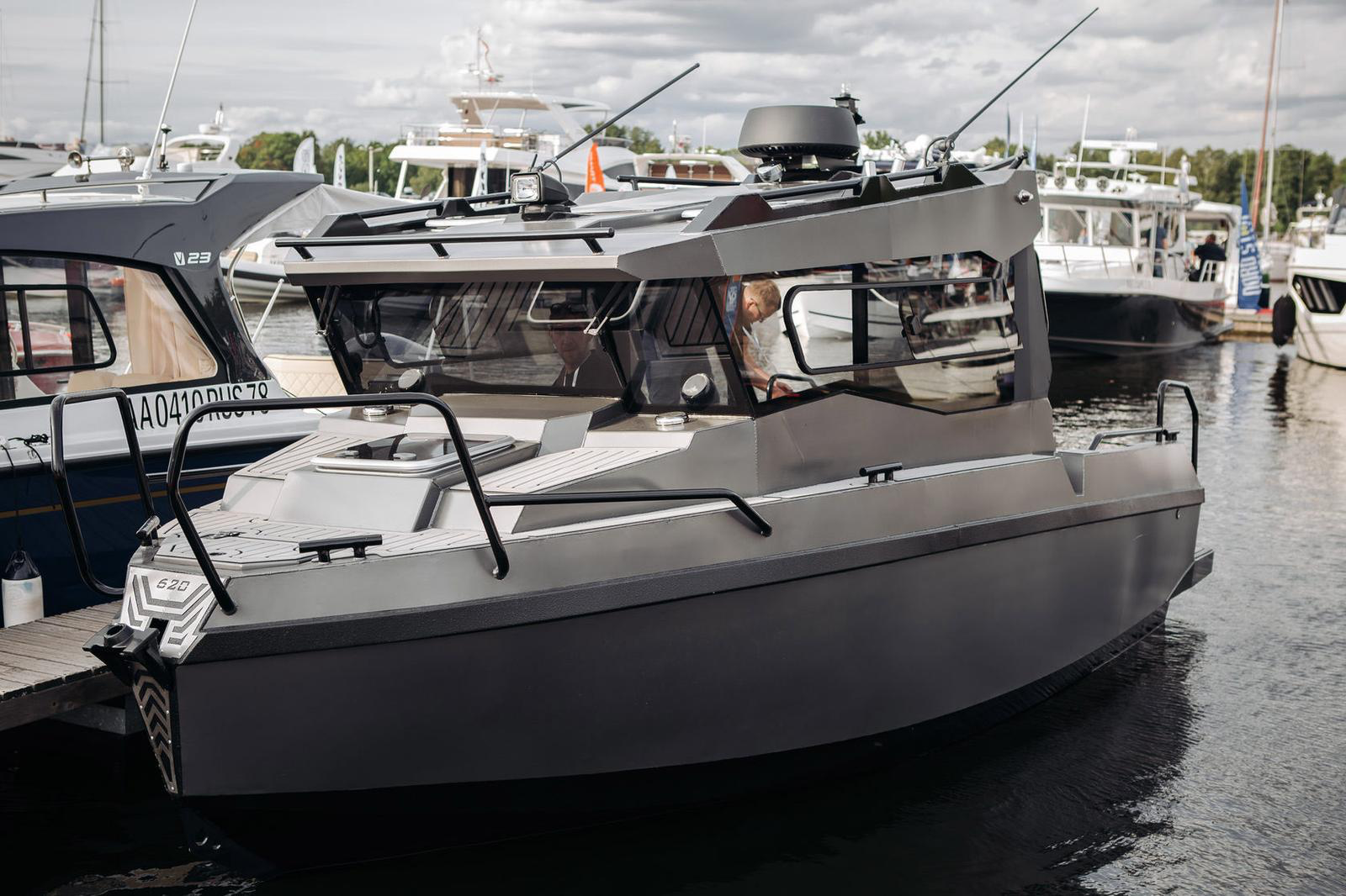 Load video: ARK 6.2 - All-weather aluminium construction. Enclosed wheelhouse. Wide rear deck.